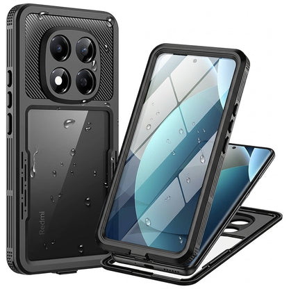 Waterproof Case for Xiaomi Redmi Note 15 Pro 5G, ShellBox, Black