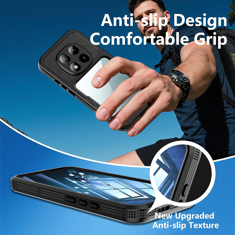 Waterproof Case for Xiaomi Redmi Note 15 Pro 5G, ShellBox, Black