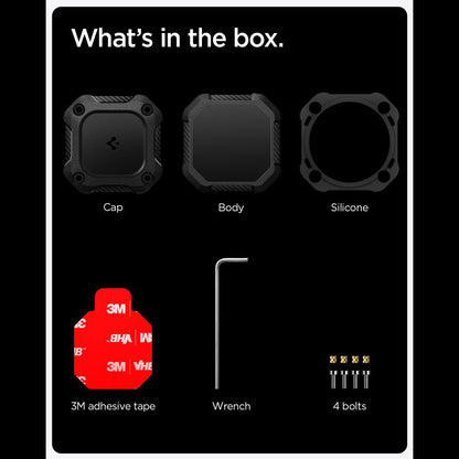 Θήκη Waterproof Spigen Tough Armor για Apple AirTag, Μαύρη ACS09781