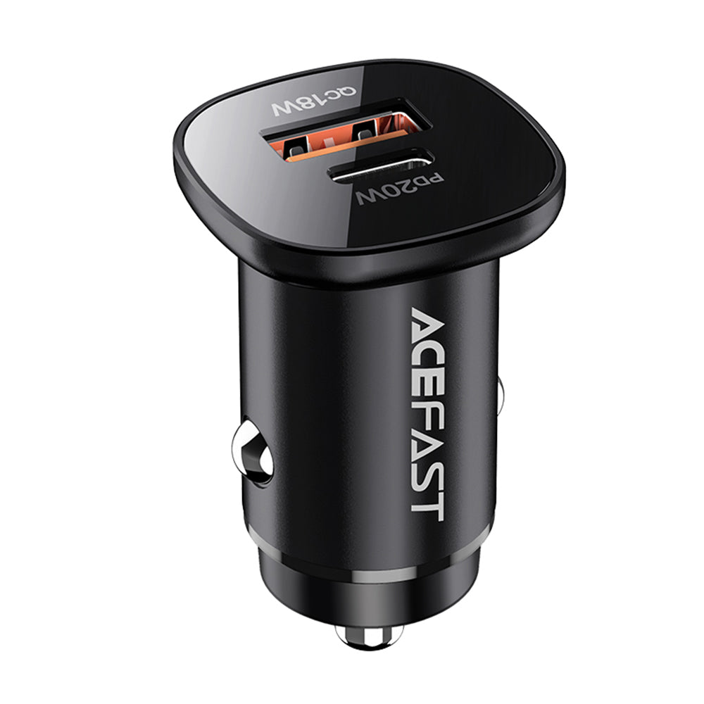 Φορτιστής Αυτοκινήτου Acefast B1, 38W, 3A, 1 x USB-A - 1 x USB-C, Μαύρος