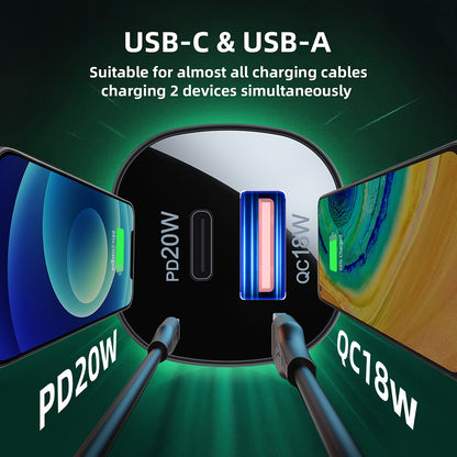 Φορτιστής Αυτοκινήτου Acefast B1, 38W, 3A, 1 x USB-A - 1 x USB-C, Μαύρος