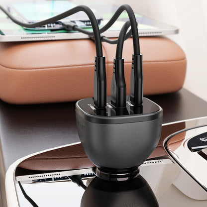Φορτιστής Αυτοκινήτου Acefast B14, 165W, 5A, 1 x USB-A - 2 x USB-C, Μαύρο