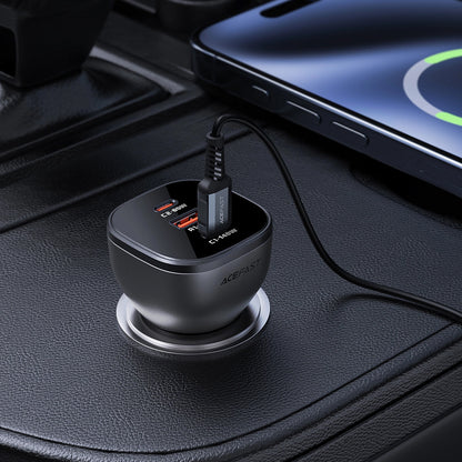 Φορτιστής Αυτοκινήτου Acefast B14, 165W, 5A, 1 x USB-A - 2 x USB-C, Μαύρο
