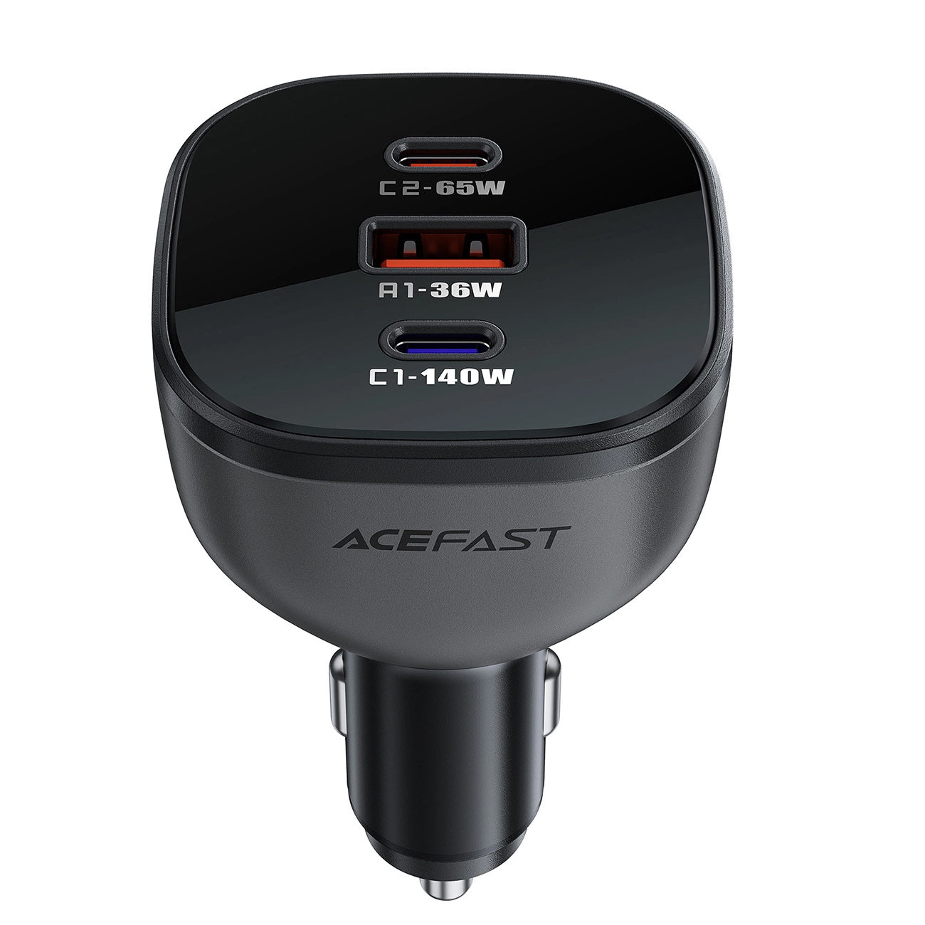 Φορτιστής Αυτοκινήτου Acefast B14, 165W, 5A, 1 x USB-A - 2 x USB-C, Μαύρο