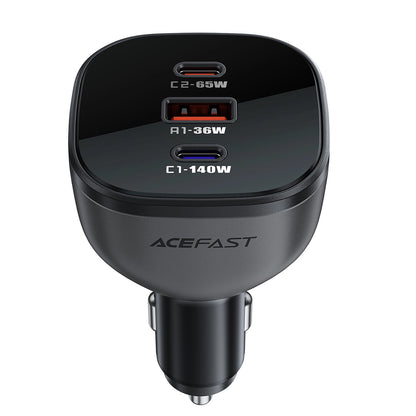 Φορτιστής Αυτοκινήτου Acefast B14, 165W, 5A, 1 x USB-A - 2 x USB-C, Μαύρο
