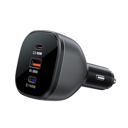 Φορτιστής Αυτοκινήτου Acefast B14, 165W, 5A, 1 x USB-A - 2 x USB-C, Μαύρο