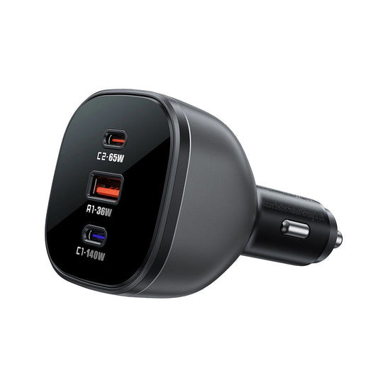 Φορτιστής Αυτοκινήτου Acefast B14, 165W, 5A, 1 x USB-A - 2 x USB-C, Μαύρο