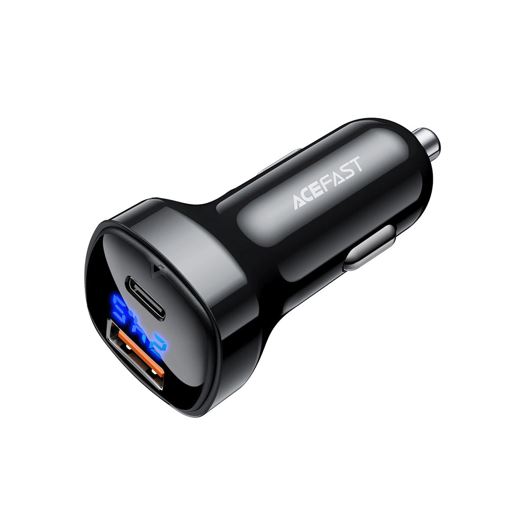 Φορτιστής Αυτοκινήτου Acefast B4, 66W, 3A, 1 x USB-A - 1 x USB-C, Μαύρο