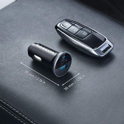 Φορτιστής Αυτοκινήτου Anker 323, 52.5W, 3A, 1 x USB-A - 1 x USB-C, Μαύρο, Επανασφραγισμένος A2735G11