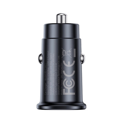 Φορτιστής Αυτοκινήτου Baseus GoTrip, 30W, 3A, 1 x USB-A - 1 x USB-C, Μαύρο