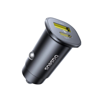 Φορτιστής Αυτοκινήτου Baseus GoTrip, 30W, 3A, 1 x USB-A - 1 x USB-C, Μαύρο