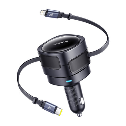 Φορτιστής Αυτοκινήτου με Καλώδιο USB-C / Lightning Baseus Enjoyment Max, 60W, 3A, Μαύρος C00035507121-00
