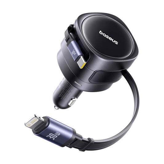 Φορτιστής Αυτοκινήτου με Καλώδιο USB-C / Lightning Baseus Enjoyment Max, 60W, 3A, Μαύρος C00035507121-00