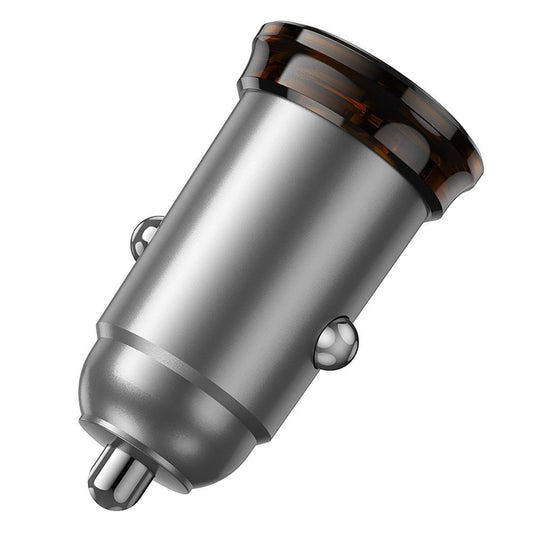 Φορτιστής Αυτοκινήτου με Καλώδιο USB-C HOCO NZ16A, 43W, 3A, 1 x USB-A - 1 x USB-C, Γκρι