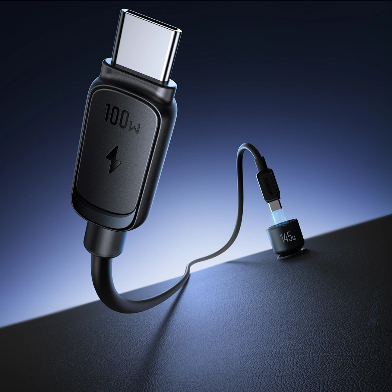 Φορτιστής Αυτοκινήτου με Καλώδιο USB-C Joyroom JR-CCN07, 145W, 5A, 1 x USB-A - 2 x USB-C, Γκρι