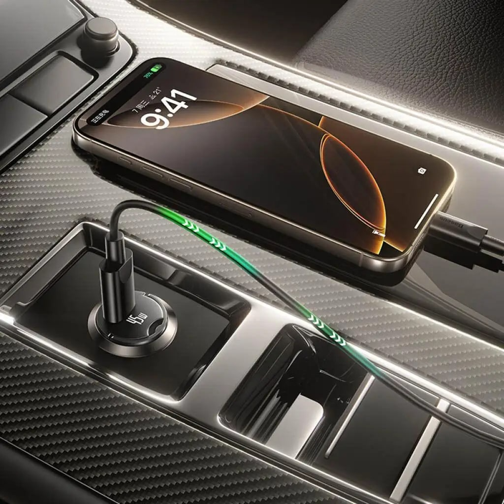 Φορτιστής Αυτοκινήτου με Καλώδιο USB-C Baseus PrimeTrip VP2, 45W, 3A, 1 x USB-C, Μαύρο C0206800