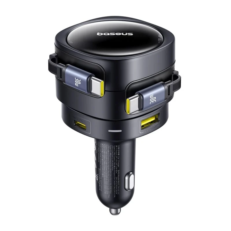 Φορτιστής αυτοκινήτου με καλώδιο USB-C Baseus Enjoyment Max, 90 W, 1 x USB-A - 1 x USB-C, Μαύρος C00035507121-03
