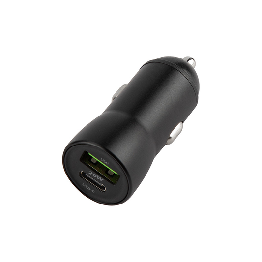 Φορτιστής Αυτοκινήτου με Καλώδιο Lightning MaXlife MXCC-04, 20W, 3A, 1 x USB-A - 1 x USB-C, Μαύρο