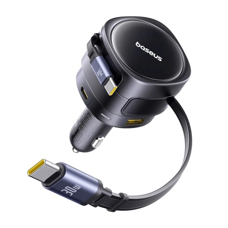 Φορτιστής αυτοκινήτου με καλώδιο USB-C Baseus Enjoyment Max, 90 W, 1 x USB-A - 1 x USB-C, Μαύρος C00035507121-03
