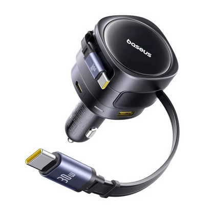 Φορτιστής αυτοκινήτου με καλώδιο USB-C Baseus Enjoyment Max, 90 W, 1 x USB-A - 1 x USB-C, Μαύρος C00035507121-03
