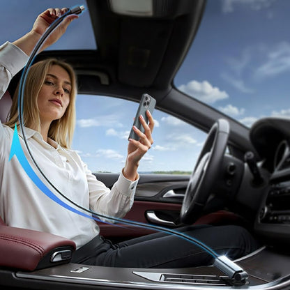 Φορτιστής Αυτοκινήτου με Καλώδιο USB-C Lisen, 57W, 3A, 1 x USB-A - 1 x USB-C, Μαύρο YL0325010016