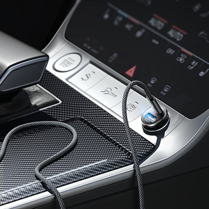 Φορτιστής Αυτοκινήτου με Καλώδιο USB-C Lisen, 83W, 3.25A, 1 x USB-A - 1 x USB-C, Ασημί YL0223110003