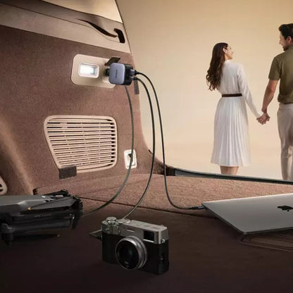 Φορτιστής Αυτοκινήτου με Καλώδιο USB-C UGREEN EC603, 90W, 3A, 1 x USB-A - 1 x USB-C, Γκρι