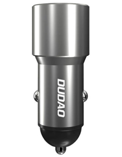 Dudao R4PQ NM Car Charger, 22.5W, 3A, 1 x USB-A - 1 x USB-C, Gray