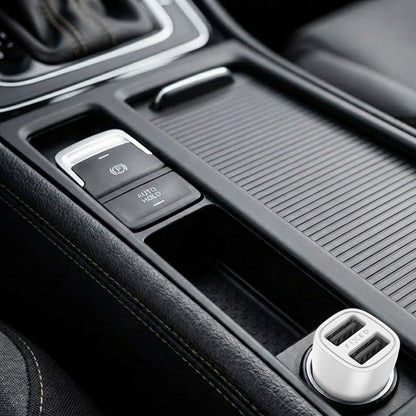 Φορτιστής Αυτοκινήτου Fixed, 15.5W, 3A, 2 x USB-A, Λευκό