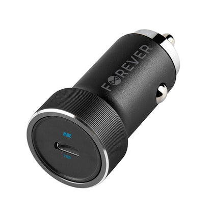Φορτιστής Αυτοκινήτου Forever CC-06, 20W, 3A, 1 x USB-C, Μαύρο