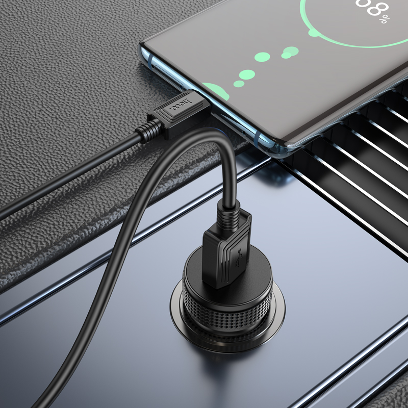 Φορτιστής Αυτοκινήτου HOCO Z49A, 18W, 3A, 1 x USB-A, Μαύρο