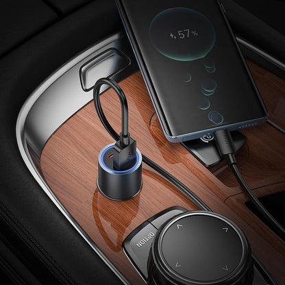 Φορτιστής Αυτοκινήτου HOCO Z60, 48W, 3A, 1 x USB-A - 1 x USB-C, Μαύρο