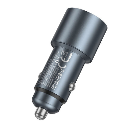Φορτιστής Αυτοκινήτου HOCO Z60, 48W, 3A, 1 x USB-A - 1 x USB-C, Μαύρο