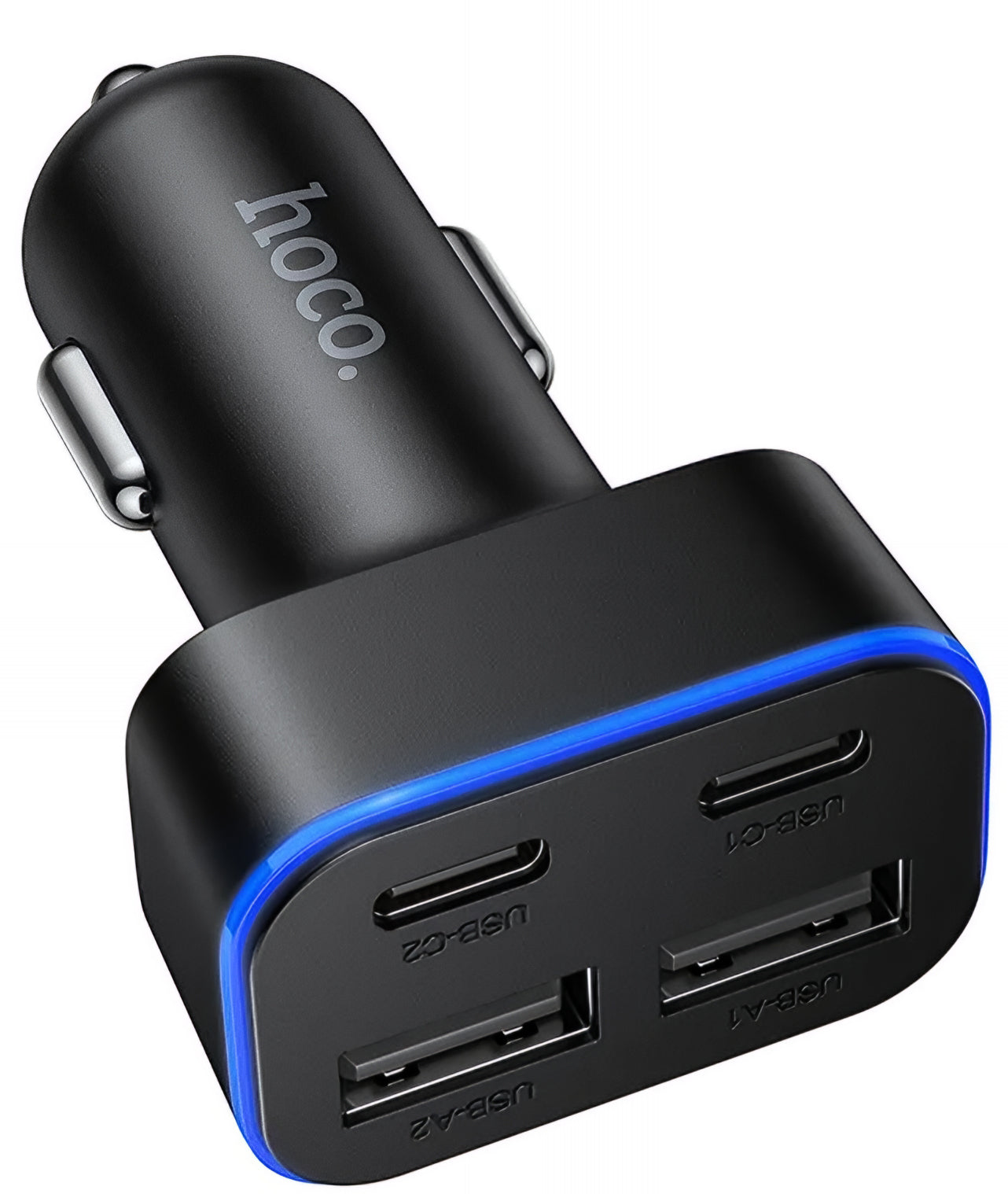 Φορτιστής Αυτοκινήτου HOCO Z63, 42W, 3A, 2 x USB-A - 2 x USB-C, Μαύρο
