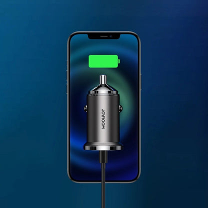 Φορτιστής Αυτοκινήτου Joyroom C-A35, 45W, 5A, 1 x USB-A - 1 x USB-C, Γκρι