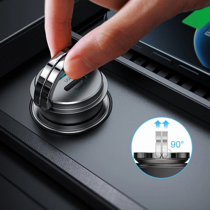 Φορτιστής Αυτοκινήτου Joyroom C-A35, 45W, 5A, 1 x USB-A - 1 x USB-C, Γκρι