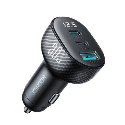Φορτιστής Αυτοκινήτου Joyroom JR-CCD04, 30W, 3A, 1 x USB-A - 2 x USB-C, Μαύρο
