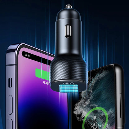 Φορτιστής Αυτοκινήτου Joyroom JR-CCD04, 30W, 3A, 1 x USB-A - 2 x USB-C, Μαύρο