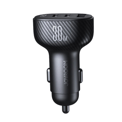 Φορτιστής Αυτοκινήτου Joyroom JR-CCD04, 30W, 3A, 1 x USB-A - 2 x USB-C, Μαύρο