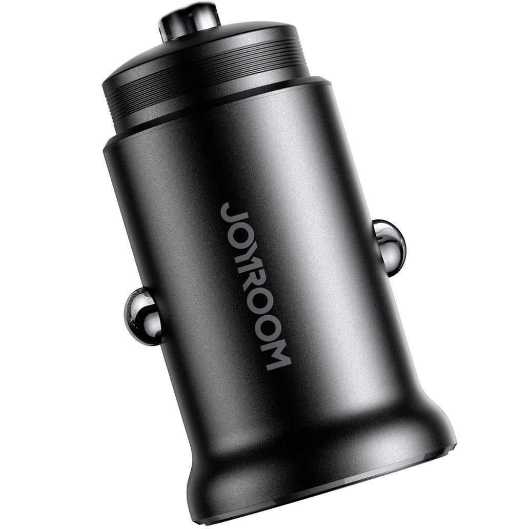 Φορτιστής Αυτοκινήτου Joyroom JR-CCN05, 30W, 3A, 1 x USB-A - 1 x USB-C, Μαύρο