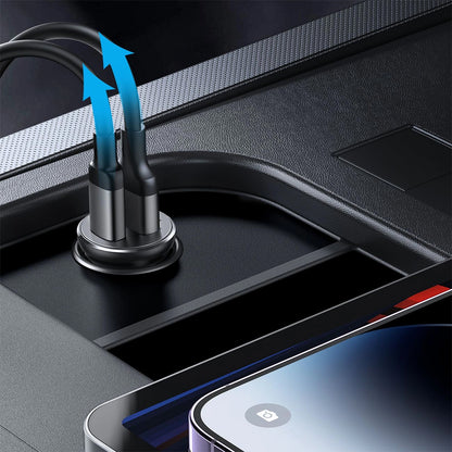 Φορτιστής Αυτοκινήτου Joyroom JR-CCN05, 30W, 3A, 1 x USB-A - 1 x USB-C, Μαύρο