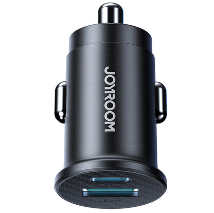 Φορτιστής Αυτοκινήτου Joyroom JR-CCN16 Mini, 12W, 2.4A, 1 x USB-A - 1 x USB-C, Μαύρο