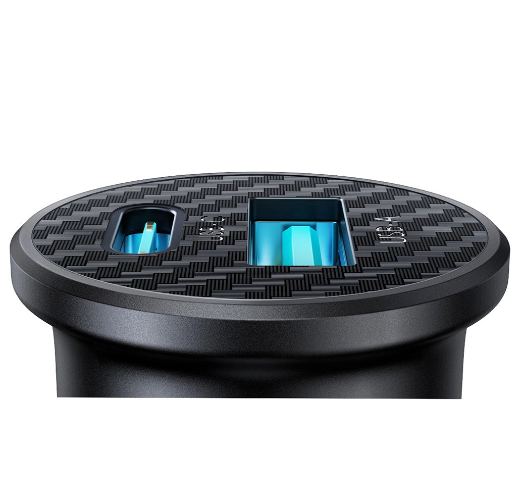 Φορτιστής Αυτοκινήτου Joyroom JR-CCN16 Mini, 12W, 2.4A, 1 x USB-A - 1 x USB-C, Μαύρο