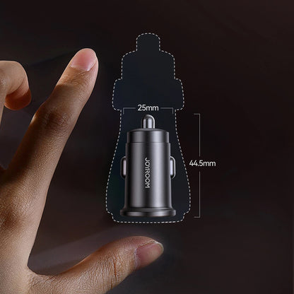 Φορτιστής Αυτοκινήτου Joyroom JR-CCN16 Mini, 12W, 2.4A, 1 x USB-A - 1 x USB-C, Μαύρο