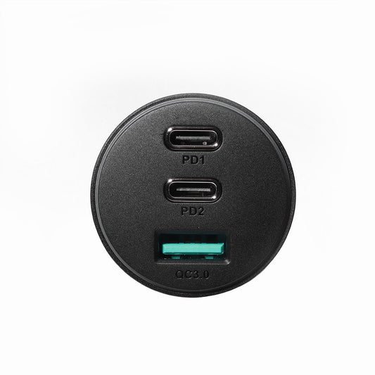 Φορτιστής Αυτοκινήτου Joyroom JR-CL26, 70W, 4.8A, 1 x USB-A - 2 x USB-C, Μαύρο