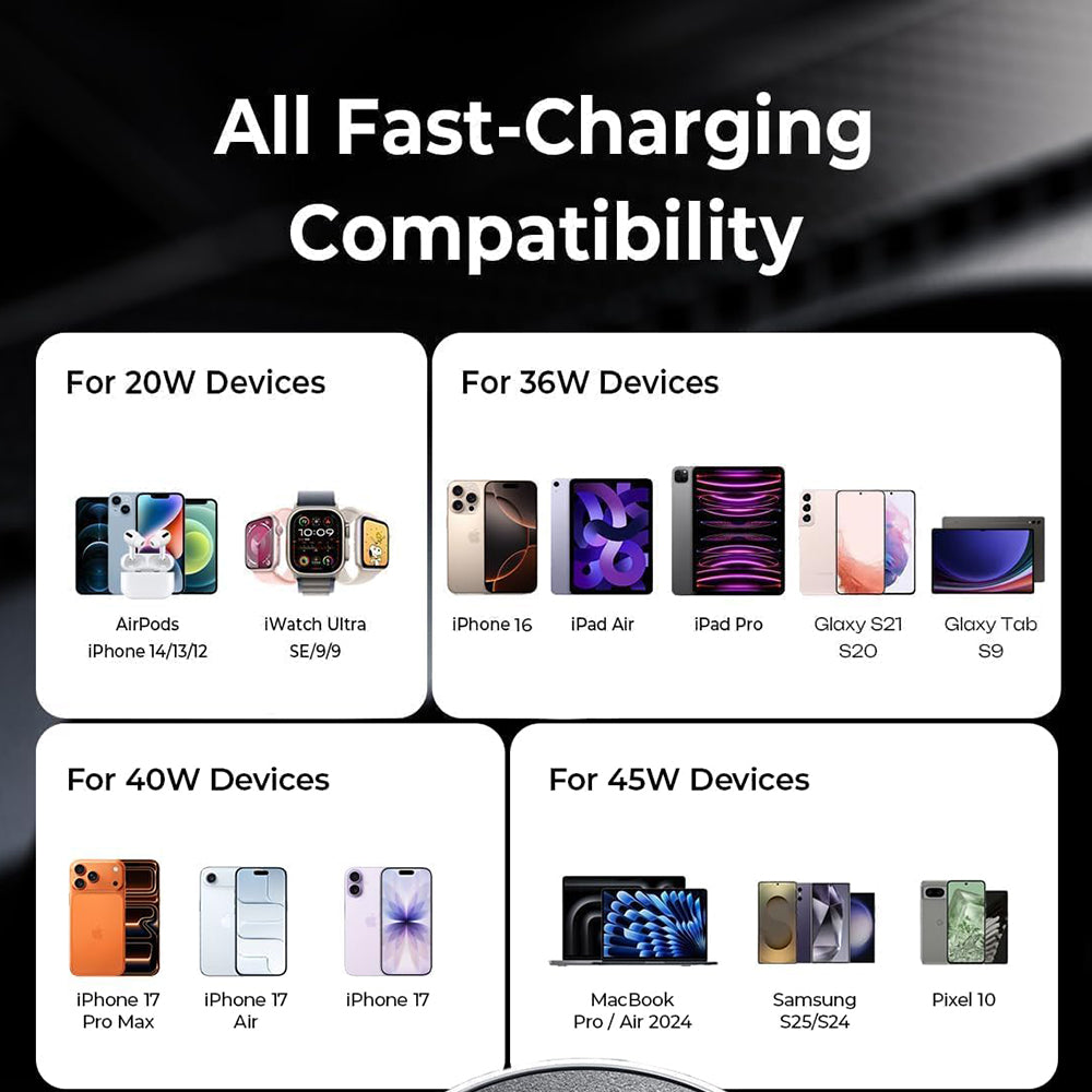 Lisen Car Charger, 45W, 3A, 2 x USB-C, Black YL0223080007