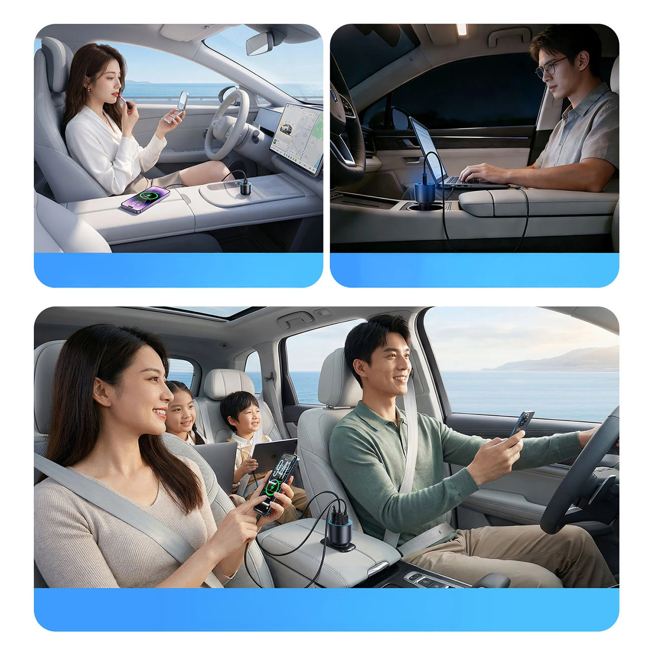 Φορτιστής Αυτοκινήτου Orico HyperDrive, 165W, 5A, 1 x USB-A - 2 x USB-C, Μαύρο