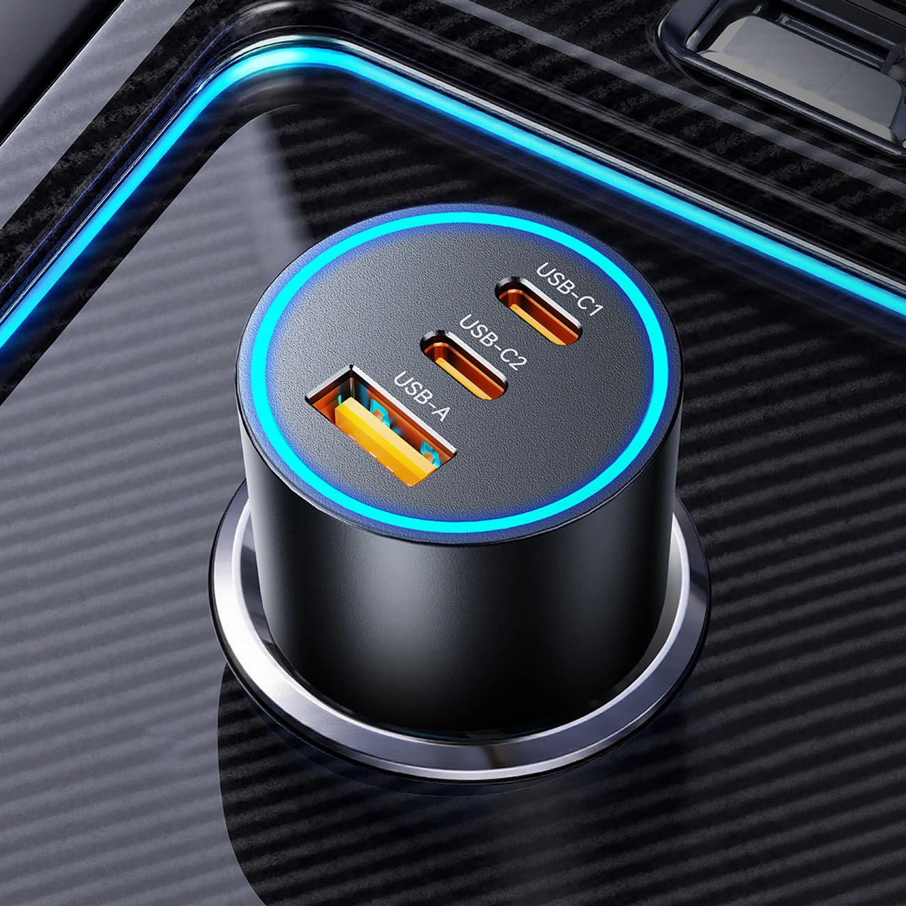 Φορτιστής Αυτοκινήτου Orico HyperDrive, 165W, 5A, 1 x USB-A - 2 x USB-C, Μαύρο