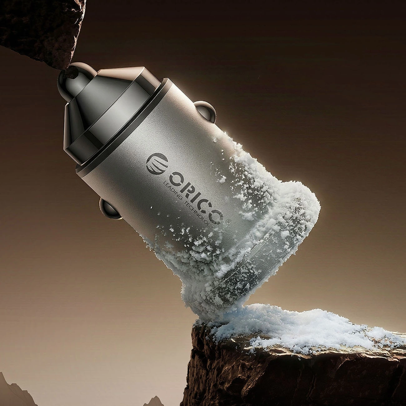 Φορτιστής Αυτοκινήτου Orico MiniRing Pro, 45W, 3A, 1 x USB-A - 1 x USB-C, Ασημί