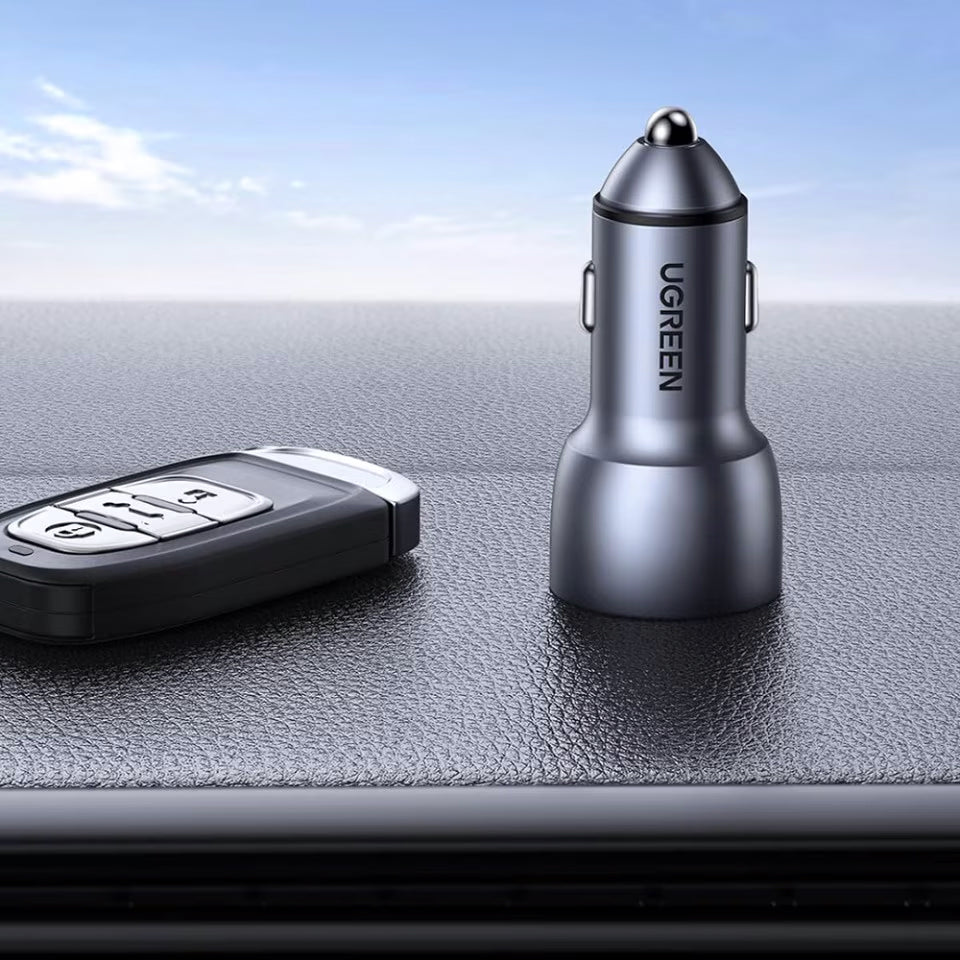 Φορτιστής αυτοκινήτου UGREEN CD213, 36W, 3A, 2 x USB-A, γκρι 